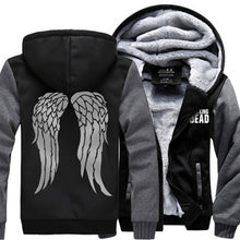 Hot New The Walking Dead Hoodie Zombie Daryl Dixon Wings Winter Fleece Mens Sweatshirts Free Shipping