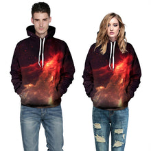 New 3D Galaxy Hooded Sweatshirt Men Flame Printed Survetement Homme Marque 2017 Casual Sportswear Mens Hoodies and Sweatshirts