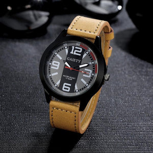 Relogio 2017 Luxury Brand Watch Men Military Watches Men's Quartz-watch PU Leather Hour Clock Male Wrist Watch Relogio Masculino #53