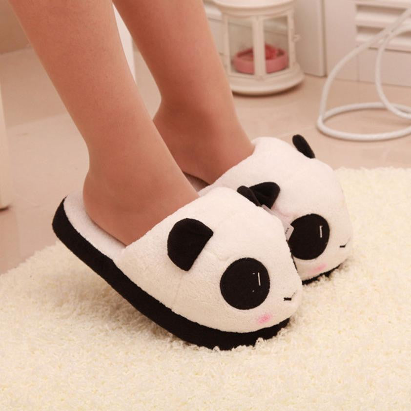 Winter Shose women Women Panda Winter Warm Plush Antiskid Indoor Home Slippers cotton Slippers