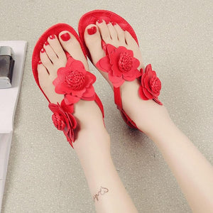 summer women sandals 2017 Flowers Bohemia Leisure sandals women shoes Bohemia flat shoes sandalias mujer ladies shoes #5M