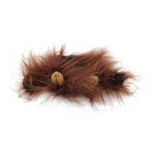 Pet Cat Dog Emulation Lion Hair Mane Ears Head Cap Autumn Winter Dress Up Costume Muffler Scarf