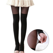 New Sexy Girl's Pantyhose Design Pattern Printed Tattoo Stockings Cat shape 4 Style Sheer Pantyhose Mock Stockings Tights